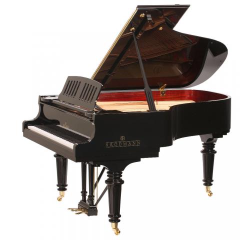 Brodmann PE 187 Strauss grand piano 6'2"  ebony polish