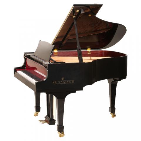 Brodmann PE 162 grand piano 5'4" ebony/bubinga two-tone