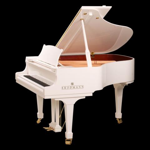 Brodmann PE 162 grand piano 5'4" polished white